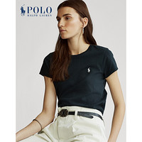 Ralph Lauren/拉夫劳伦女装 2020年春季棉质圆领T恤21369 001-黑色 L