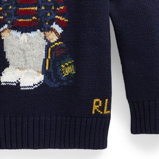 Ralph Lauren/拉夫劳伦男童 2020年秋季Polo小熊毛衫33912 410-海军蓝 2/2T