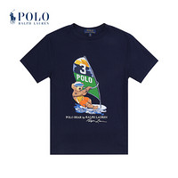 Ralph Lauren/拉夫劳伦男童 2020年夏季冲浪小熊图案T恤33872 410-海军蓝 M