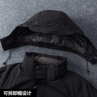 吉普(JEEP)羽绒服男青年男士可脱卸帽厚款休闲保暖外套2019冬季男装863069 绿色 3XL