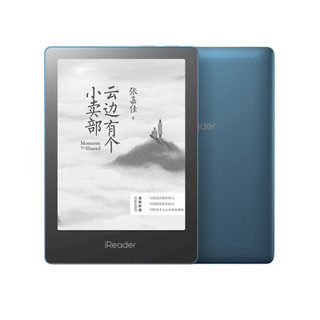 掌阅iReader Ocean Pro 6.8英寸电子书阅读器 电纸书墨水屏 16G内存 烟波蓝+莫奈印象-火车站套装