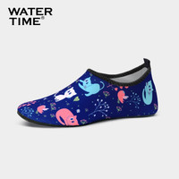 Watertime哇咚 浮潜鞋 女男儿童沙滩鞋袜防滑软底夏游泳速干潜水瑜伽溯溪涉水鞋袜 呆萌小猫 30/31码