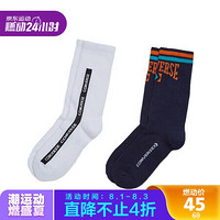 CONVERSE 匡威 男女同款 Seasonal Twin Pack Crew 袜子(两双) 10018497-A02 M码