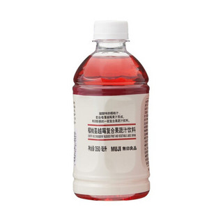 无印良品 MUJI 樱桃蔓越莓复合果蔬汁饮料 350ml