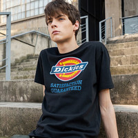 Dickies短袖 潮牌T恤 时尚字母LOGO印花短袖 青春休闲T恤 情侣款T恤男 短袖T恤 短袖男 DK007088 黑色 M