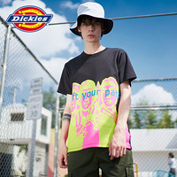 Dickies×赵明 联名合作款 创意印花情侣短袖T恤男 DK007119 黑色 XXL