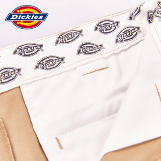 Dickies 男款潮流简约徽章宽松裤 DK006031CA2 军米色 36