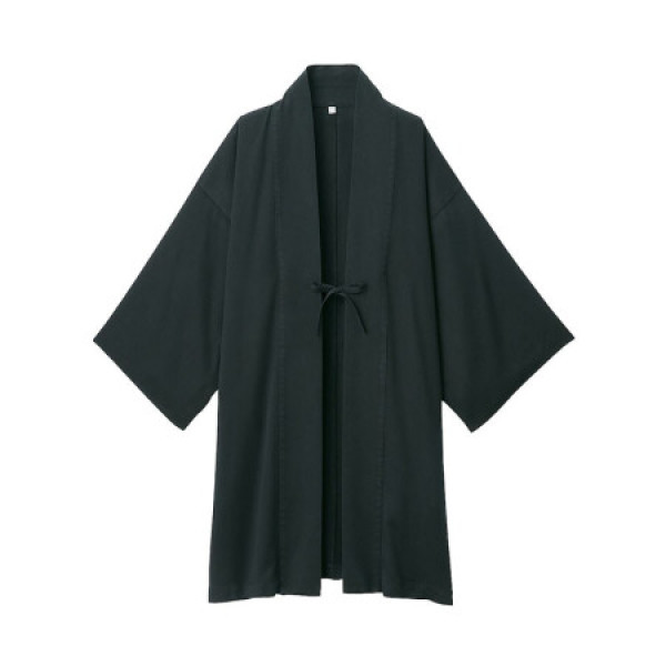 商品无印良品 muji 女式 莱赛尔纤维 羽织外套 黑色 one size