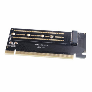 奥睿科（ORICO）M.2转接卡NVME/SATA双协议转PCI-E3.0x4双通道双接口扩展卡 PSM2-X16-32Gbps