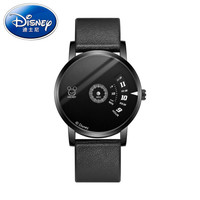 迪士尼（Disney）手表男学生韩版简约时尚无指针防水青少年石英表个性创意概念手表 823皮带-简约款