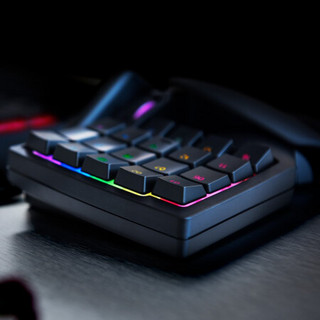 RAZER 雷蛇 塔洛斯魔蝎V2 32键 有线机械键盘 黑色 模拟光轴 RGB