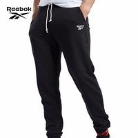 Reebok 锐步 官方 运动健身 TE FT CUFFED PANT 男子长裤 GJC06 FK6024_黑色 A/L