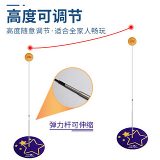 DOUBLE FISH 双鱼 乒乓球训练器 弹力软轴家用室内娱乐儿童成人健身训练器XL-8蓝色