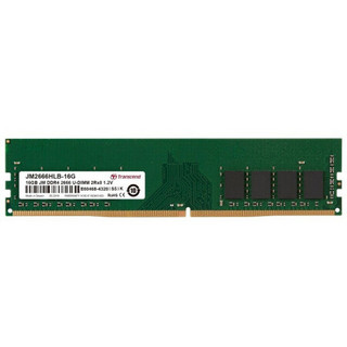 Transcend 创见 DDR4 2666MHz 台式机内存 普条 绿色 16GB JM2666HLH-16G