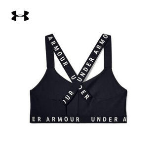 安德玛官方UA Wordmark女子运动内衣—低强度Under Armour1342646 黑色001 L