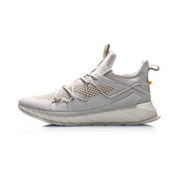 LI-NING 李宁 减震跑系列 男士跑鞋 ARHQ119-2 芽黄灰/柑橘黄 42