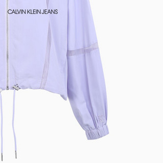 CK JEANS 2020秋冬款女装 抽绳收腰玫瑰系列单夹克J214200 VGH-紫色 M