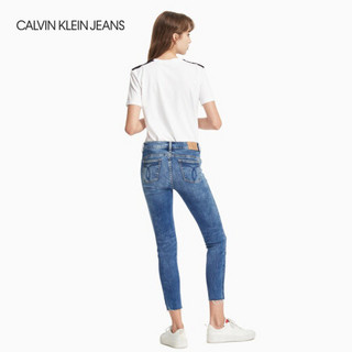 CK JEANS 2020秋冬款女装 时尚微弹合体版牛仔裤CKJ022 J214052 1A4-蓝色 28