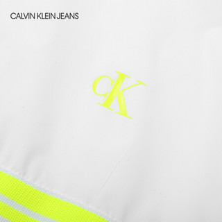CK JEANS 2020秋冬款女装 连帽拼接撞色时尚单夹克J215098 L6S-白色 S