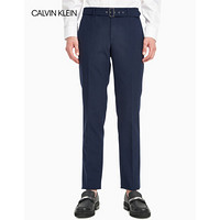 CK CALVIN KLEIN 2020春夏新款男装 席纹布小脚裤西裤 M2352T263 433-藏蓝色 32