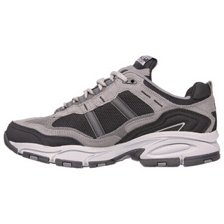 SKECHERS斯凯奇男鞋工装鞋运动鞋低帮拼色系带51241 CHARCOAL/BLACK 7