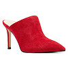 玖熙Nine West女鞋细跟尖头高跟包头凉拖735797 Medium Red Suede 9.5M