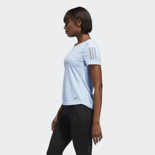 ADidas阿迪达斯女款T恤休闲运动透气速干短袖DZ2268 Glow Blue XL