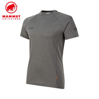 猛犸象 Mammut Aegility 男士轻量舒适速干徒步户外运动短袖T恤 1017-01900 黑灰混色 L