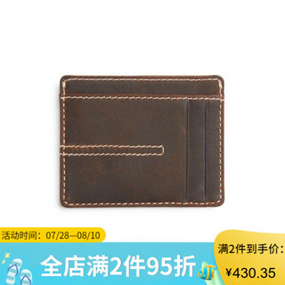 Clarks其乐男包钱包卡包多卡位双面ID窗口休闲包26141706 Brown one size