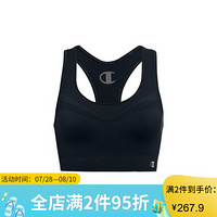 Champion冠军女款文胸运动内衣背心Infinity吸汗简约休闲健身2900 Black L