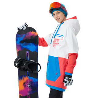 RUNNING RIVER 极限 新品户外双板韩版防水女式时尚单板套头滑雪服帽衫软壳上衣G6220 黑色F095 M-38