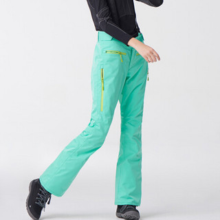 Running river奔流极限 防风防水透气专业款修身时尚女式双板滑雪裤O7492N 桔色133 S
