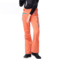 Running river奔流极限 防风防水透气专业款修身时尚女式双板滑雪裤O7492N 桔色133 S