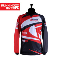 Running river奔流男士户外骑行长袖T恤速干春夏R7590L 白色900 XS-44