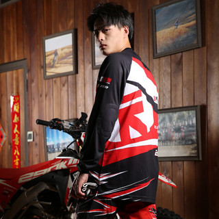 Running river奔流男士户外骑行长袖T恤速干春夏R7590L 白色900 XS-44