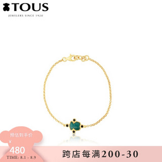 TOUS/桃丝熊 银镀18K金天河石手链 手链女送女友礼物情人节礼物 金色  815431550