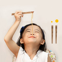 达乐丰 无漆鸡翅木儿童筷子练习筷勺套装