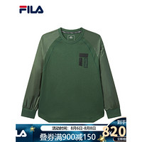 FILA x 3.1Phlilip Lim斐乐男子长袖T2020年夏秋新款纯棉透气休闲 深叶绿-DG 170/92A/M