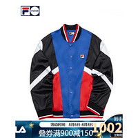 FILA FUSION 斐乐男子棒球服2020秋季新款运动茄克梭织运动外套 稠蓝-DB（宽松版型，建议拍小一码） 165/88A/S