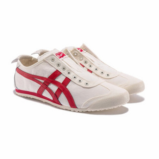 Onitsuka Tiger鬼塚虎休闲一脚懒人鞋男女 MEXICO66 SLIP-ON D3K0Q 奶白/红色 38