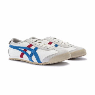 Onitsuka Tiger鬼塚虎休闲鞋男女复古小白鞋 MEXICO 66 TH2J4L-0142 白色/蓝色 38