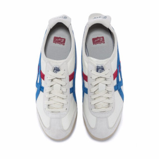 Onitsuka Tiger鬼塚虎休闲鞋男女复古小白鞋 MEXICO 66 TH2J4L-0142 白色/蓝色 38