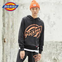 Dickies卫衣 20秋季 连帽长袖卫衣男 前身超大Dickies Logo印花 潮牌卫衣男 DK007030 黑色 L