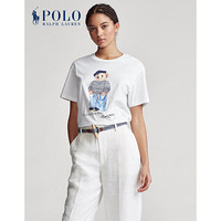 Ralph Lauren/拉夫劳伦女装 2020年春季Polo小熊圆领T恤21388 100-白色 S