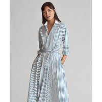 Ralph Lauren/拉夫劳伦女装 2020年春季衬衫式连衣裙21166 300-条纹 2