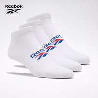 Reebok锐步 运动经典CL FO Low Cut Sock 3P男女短袜 袜子FL9308 FL9309_白色 A版 23-24