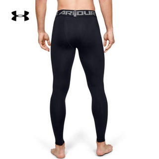 安德玛官方UA HeatGear Armour男子运动紧身裤Under Armour1291326 黑色001 XL