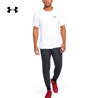 安德玛官方UA Doubleknit男子运动长裤Under Armour1347273 黑色001 XL