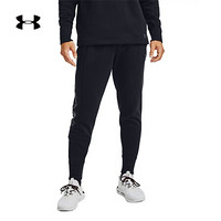 安德玛官方UA Baseline男子抓绒运动长裤Under Armour1356781 黑色001 3XL