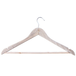 访客 实木衣架衣服架子挂衣架衣柜木质衣服撑家用复古木头衣架 【10只装】香樟木衣架